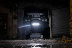 Can-Am Defender XT HD9 LED Light - Bumper Mount - Rough Country - 12 Can-Am Defender XT HD9 LED Light - Bumper Mount - Rough Country - 12